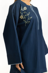 Ripple Crinkle Embroidered Co-Ord Set IPST-44754