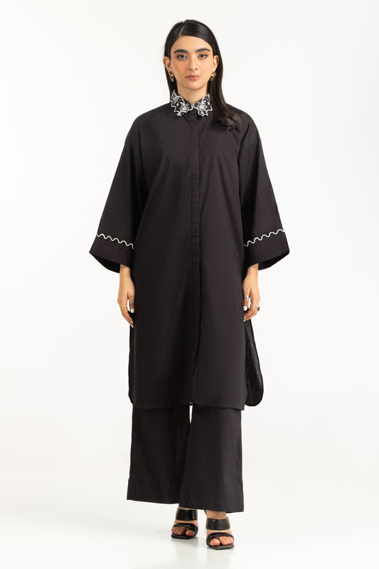 Ripple Crinkle Embroidered Co-Ord Set IPST-44755