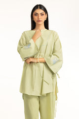 Ripple Crinkle Embroidered Co-Ord Set IPST-44757