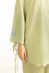 Ripple Crinkle Embroidered Co-Ord Set IPST-44757