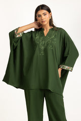 Ripple Crinkle Embroidered Co-Ord Set IPST-55130