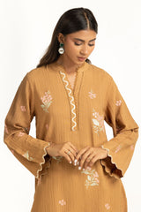 Ripple Crinkle Embroidered Co-Ord Set IPST-55131