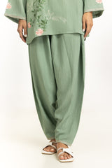 Ripple Crinkle Embroidered Co-Ord Set IPST-55132