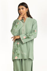 Ripple Crinkle Embroidered Co-Ord Set IPST-55132
