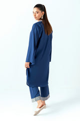 Ripple Crinkle Embroidered Co-Ord Set IUSTTS-1013