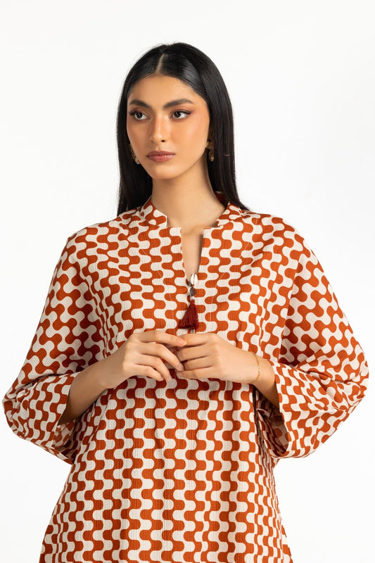 Ripple Crinkle Printed Co-Ord Set IPST-44944