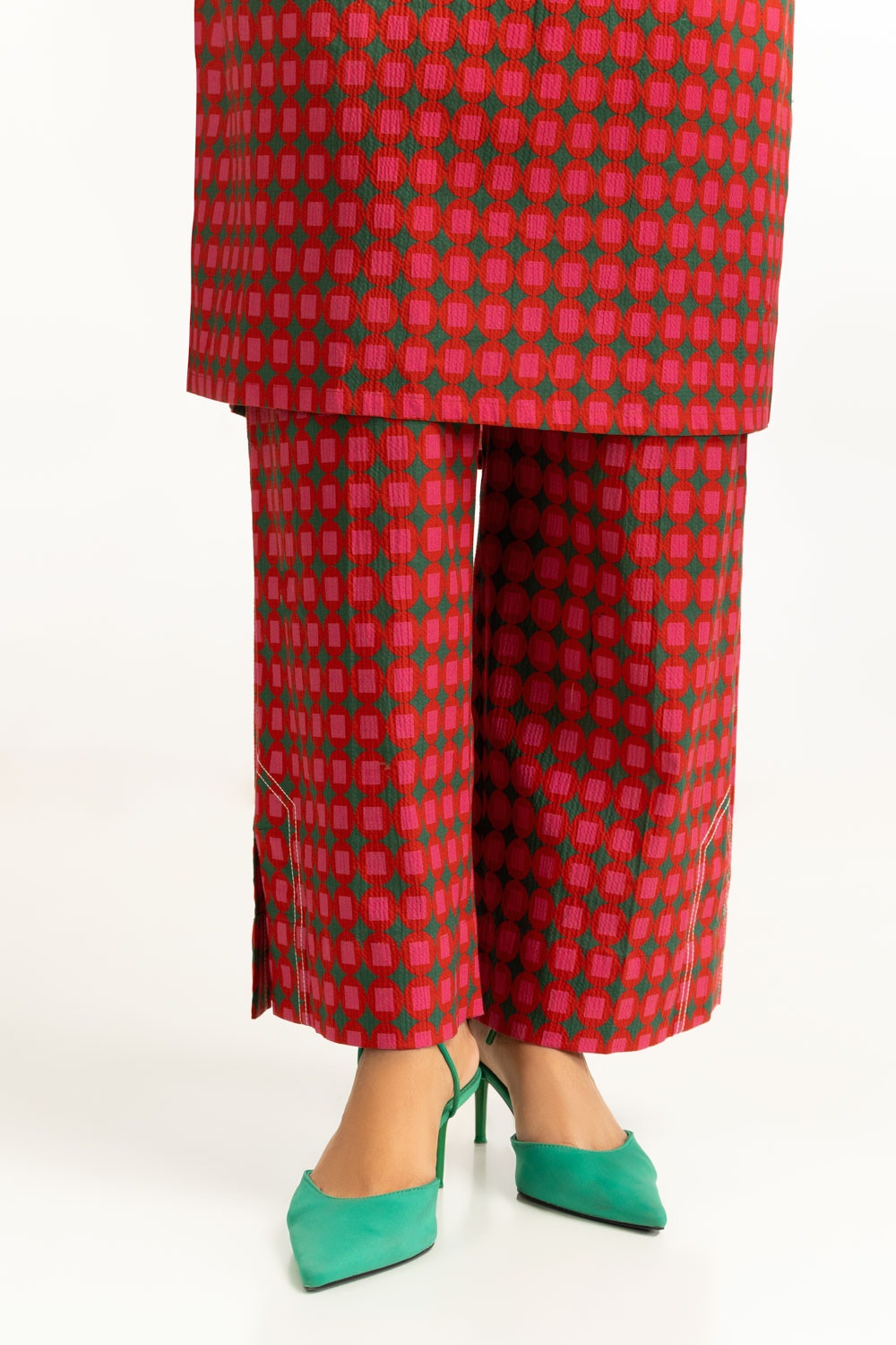 Ripple Crinkle Printed Co-Ord Set IPST-44946