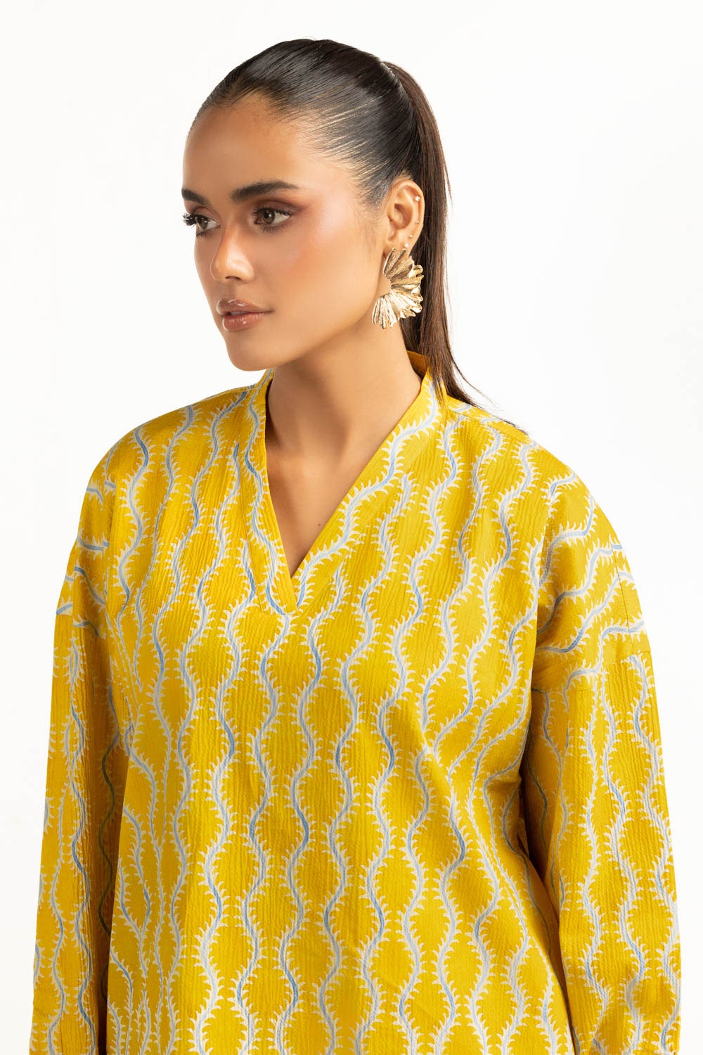Ripple Crinkle Printed Co-Ord Set IPST-44949