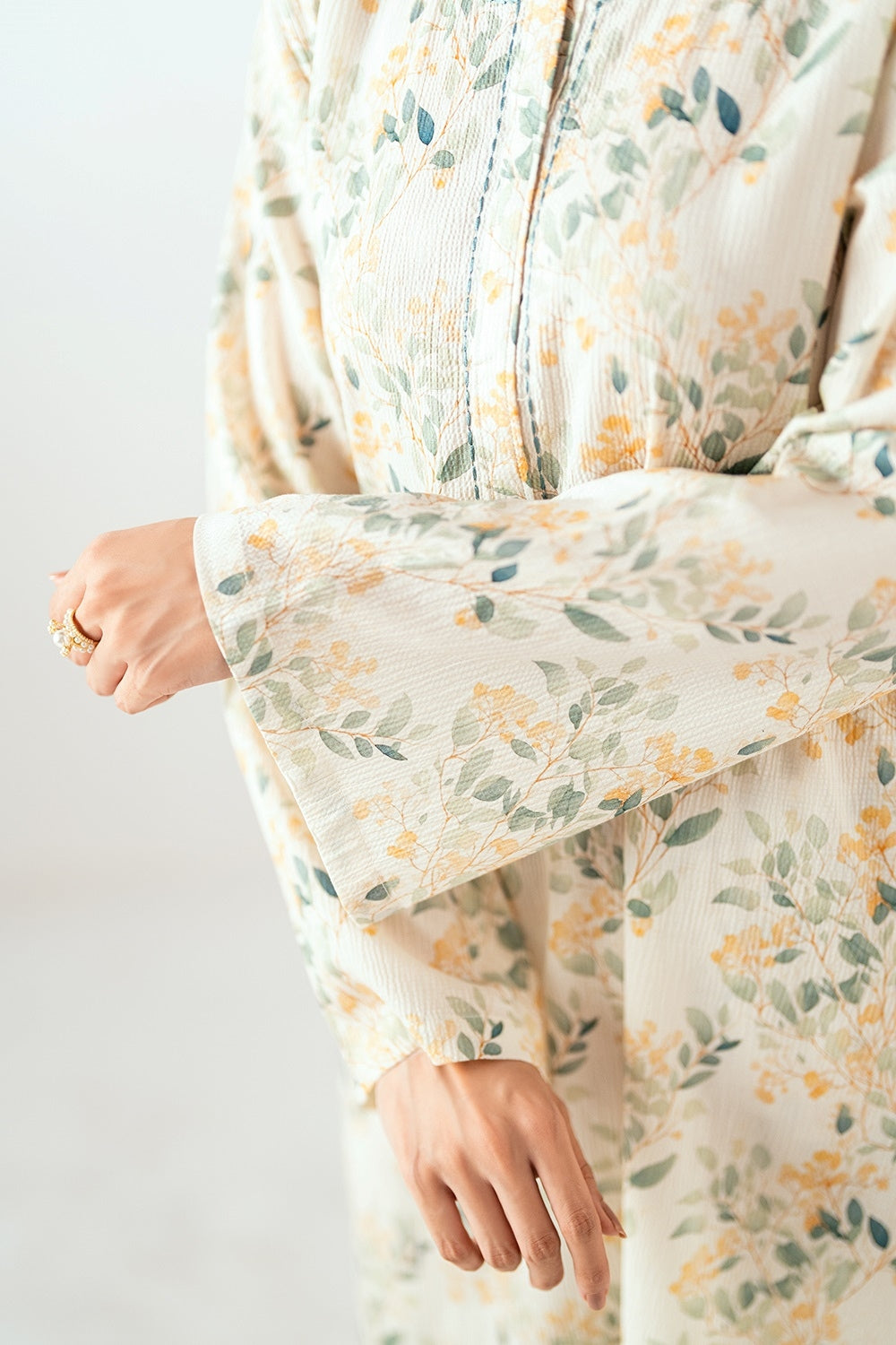 Ripple Crinkle Printed Co-Ord Set IUSTTS-805
