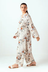 Ripple Crinkle Printed Co-Ord Set IUSTTS-807