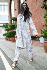 Ripple Crinkle Printed Co-Ord Set IUSTTS-808