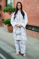 Ripple Crinkle Printed Co-Ord Set IUSTTS-808