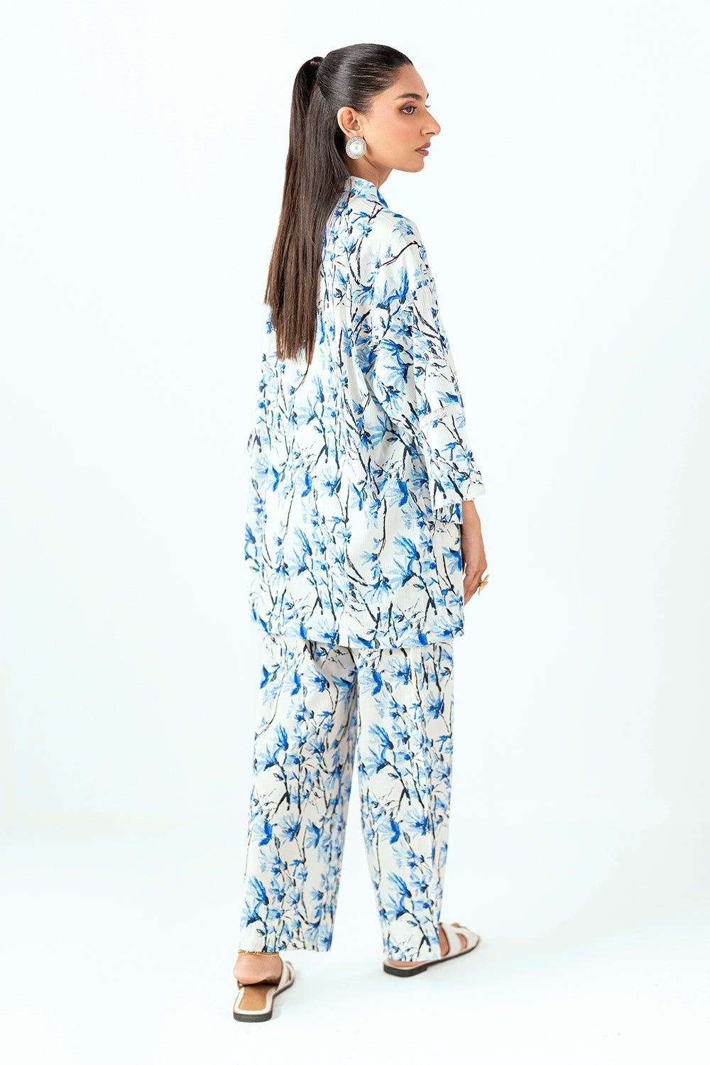 Ripple Crinkle Printed Co-Ord Set IUSTTS-848