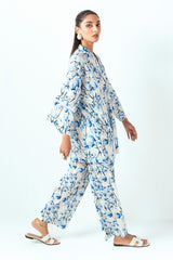 Ripple Crinkle Printed Co-Ord Set IUSTTS-848