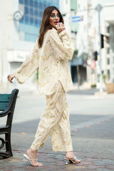 Ripple Crinkle Printed Co-Ord Set IUSTTS-855