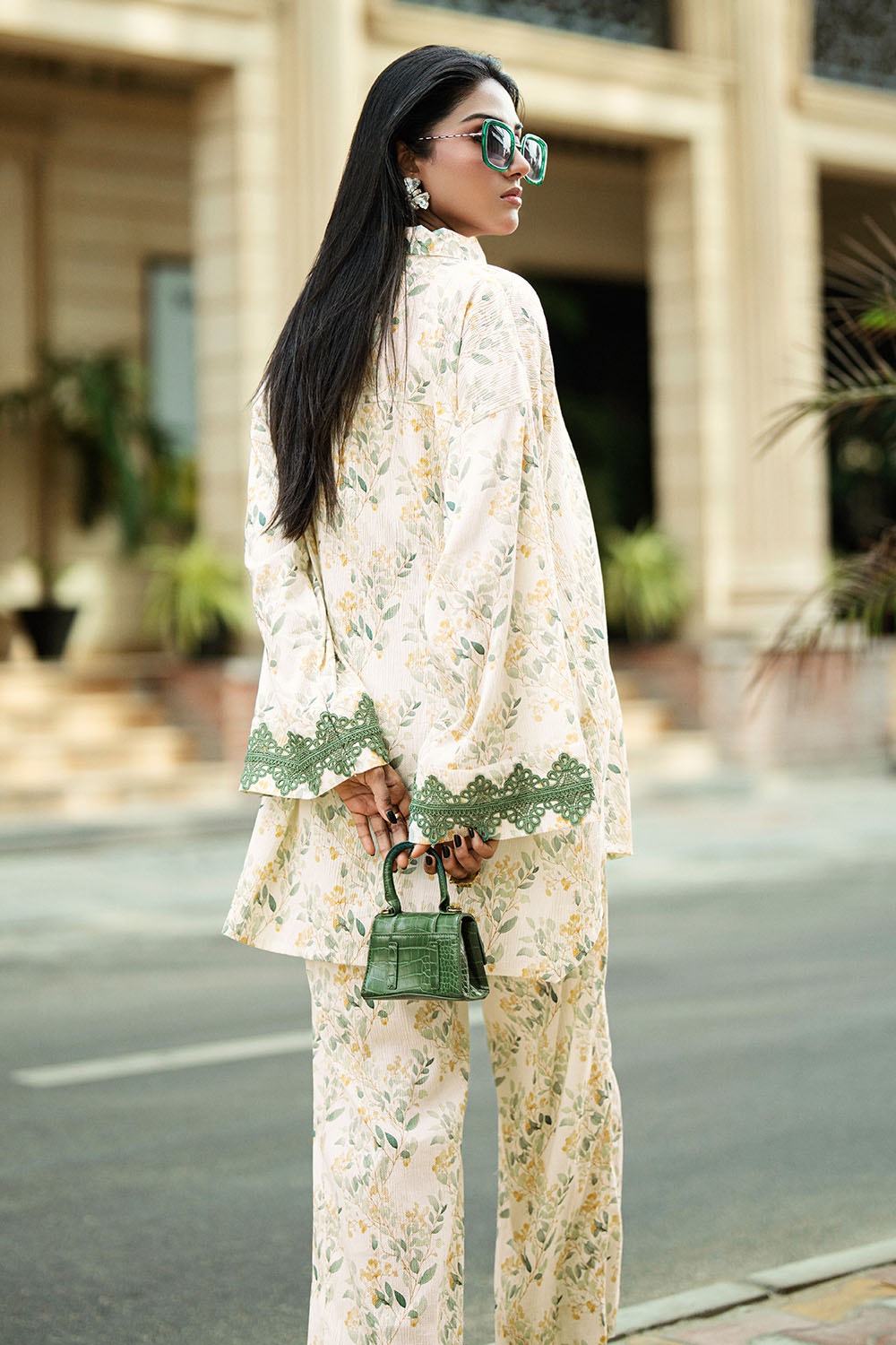 Ripple Crinkle Printed Co-Ord Set IUSTTS-856