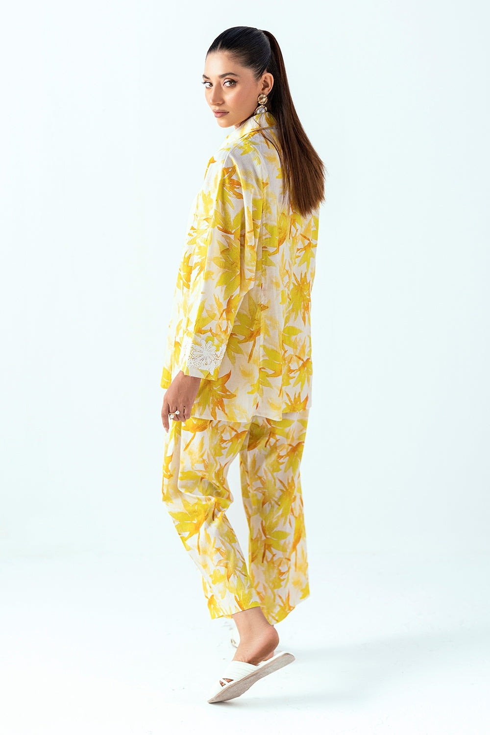 Ripple Crinkle Printed Co-Ord Set IUSTTS-858