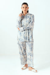 Ripple Crinkle Printed Co-Ord Set IUSTTS-864