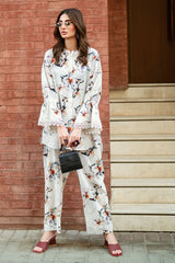 Ripple Crinkle Printed Co-Ord Set IUSTTS-879
