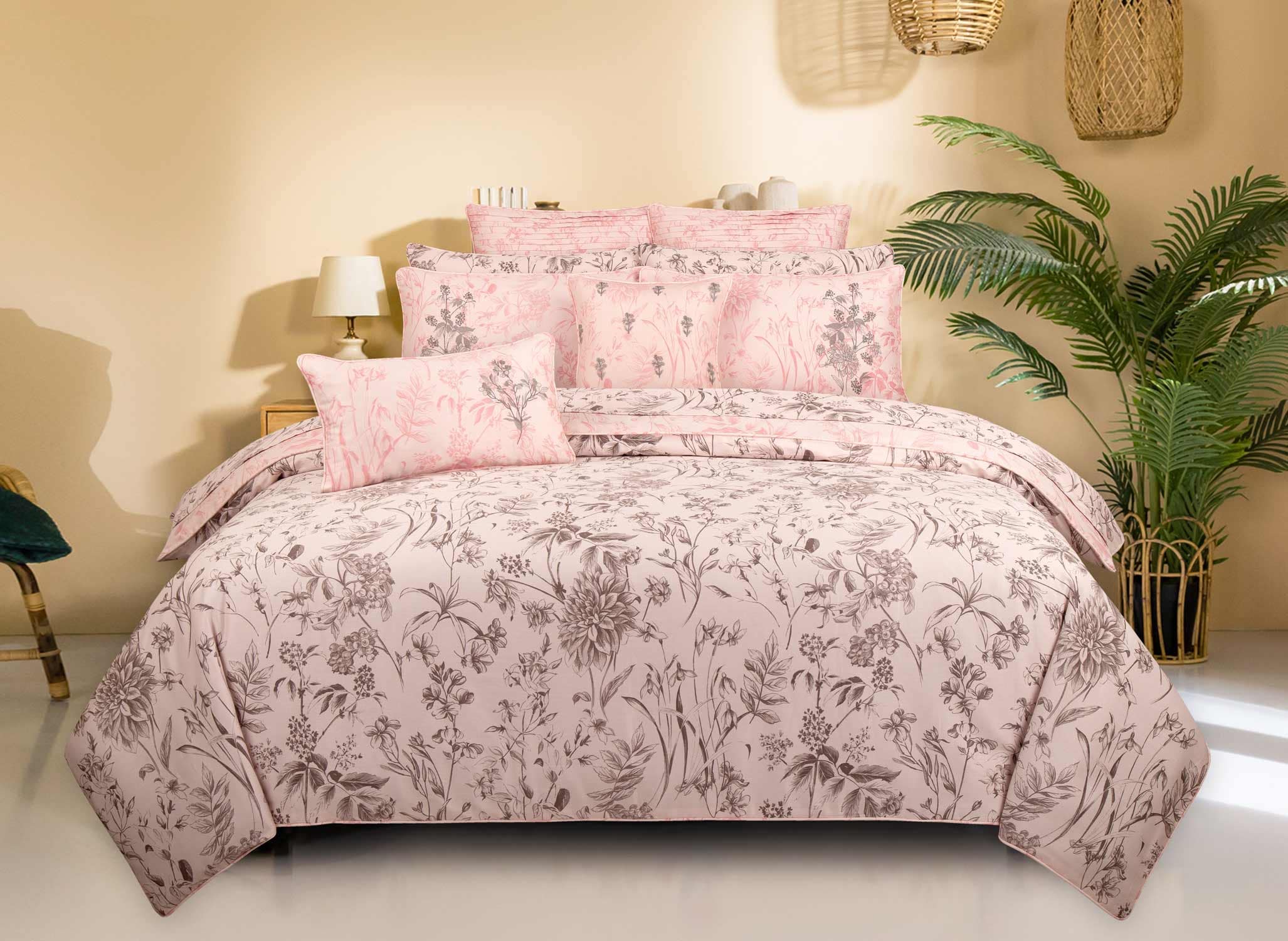 Rose Dust T-300 Quilt Cover Set
