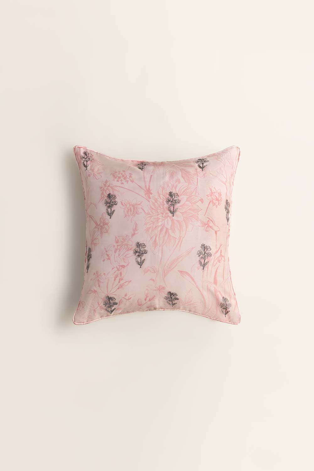 Rose Dust T-300 Square Cushion Cover