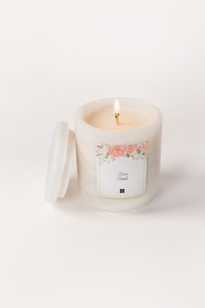 Rose Petals Scented Candle