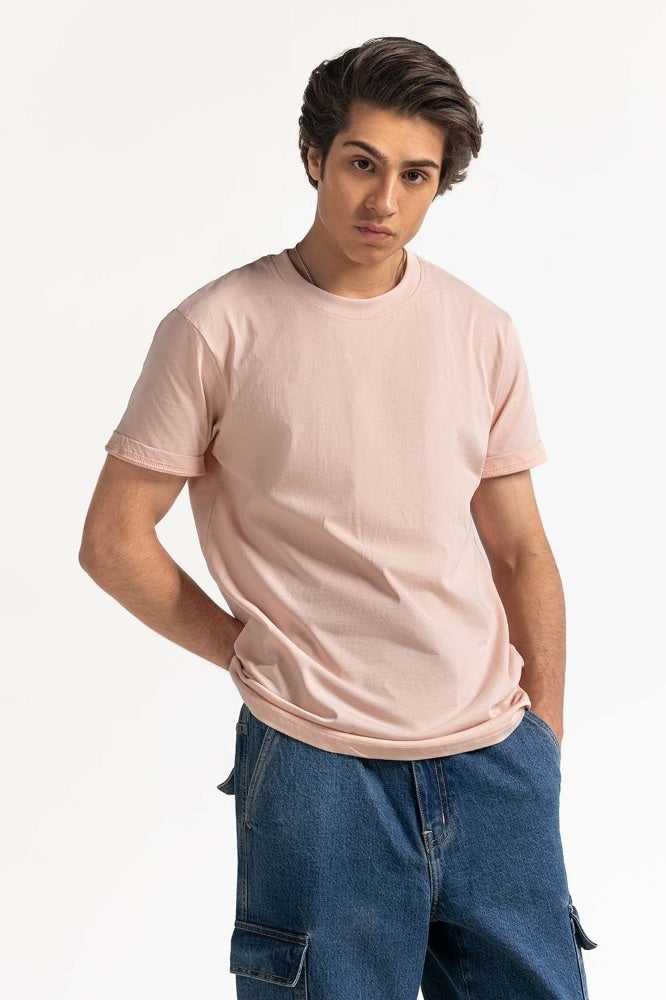 Rose Smoke Basic Tee TS-CNSJ24-072