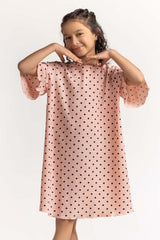 Round Neck Loose Fit Dress JG-DRS-SS24-405