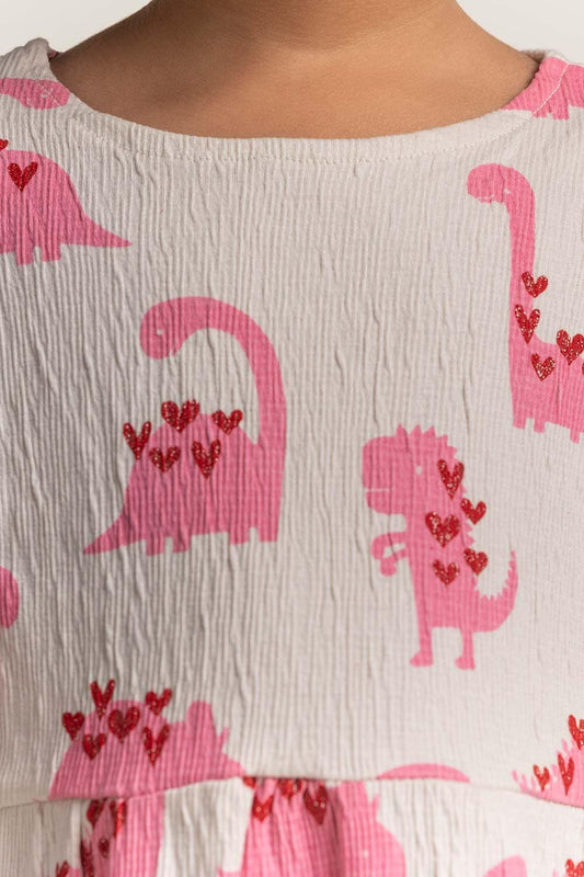 Round Neck Printed Dress TG-DRS-SS24-409