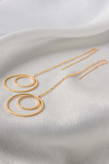 Round Threader Earrings Gold IFA-ER-001