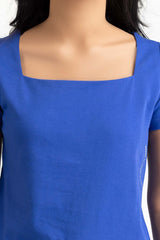 Royal Blue Knit T-Shirt 231-213-006 A