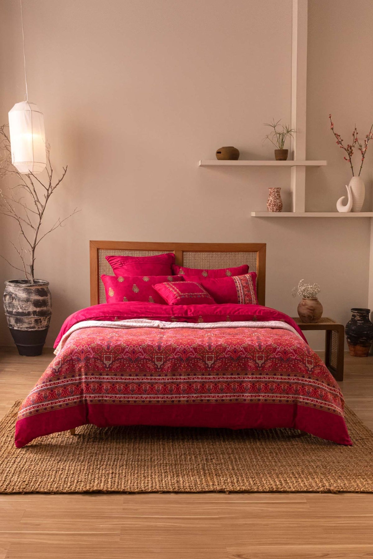 Royal Garnet T-200 Quilt Cover Set