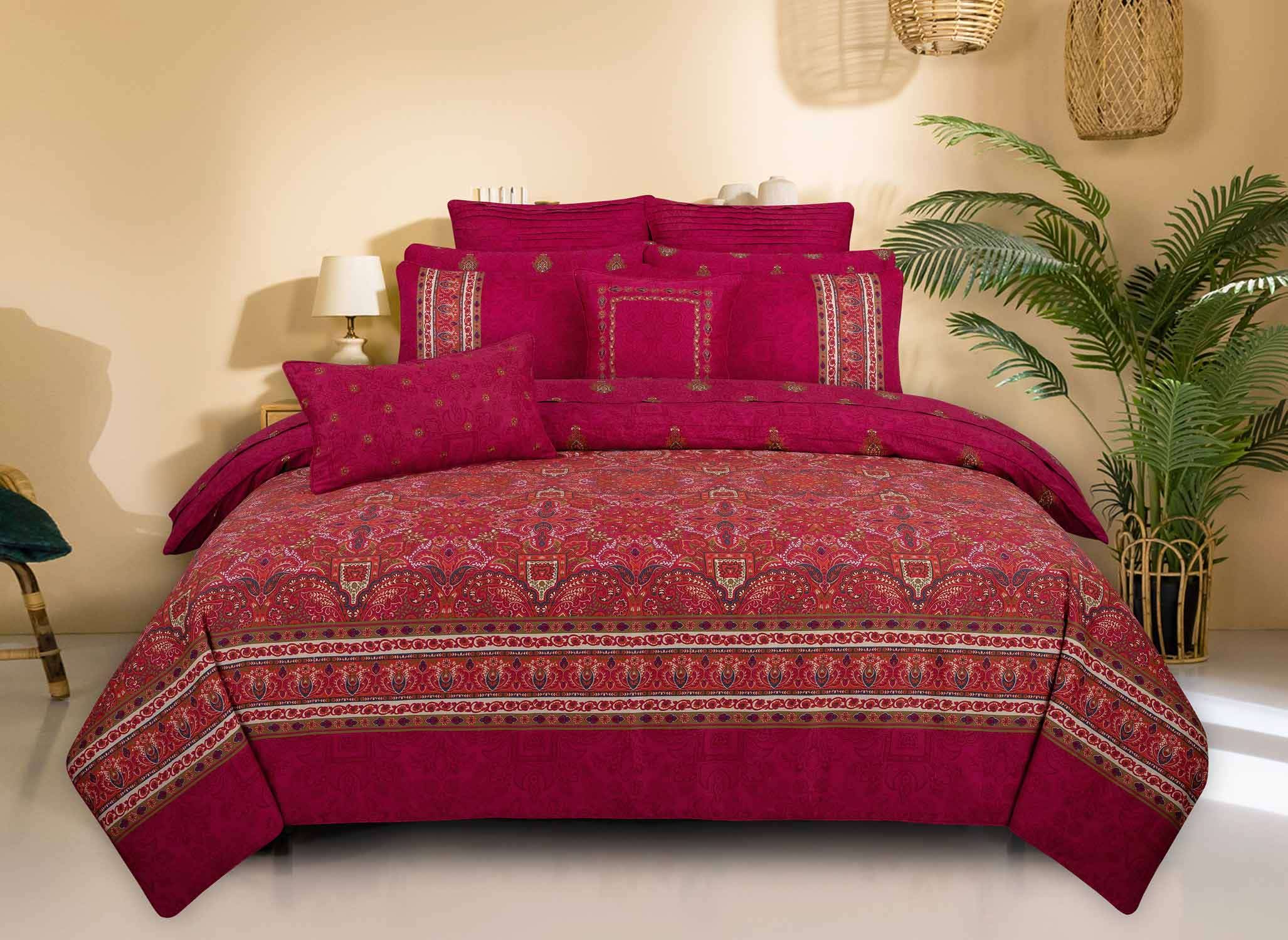 Royal Garnet T-200 Quilt Cover Set