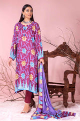 2 Piece Printed Linen Shirt With Dupatta WNST-12013 B