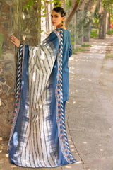 2 Piece Embroidered Cambric Unstitched Suit with Digital Printed Lawn Dupatta TCE-32002