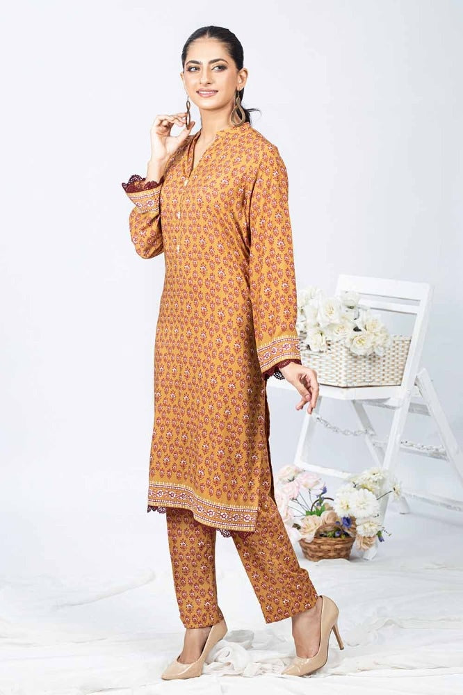 Printed Linen Unstitched Shirt