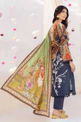 3 Piece Printed Cambric Unstitched Suit with Lawn Dupatta CBN-32016