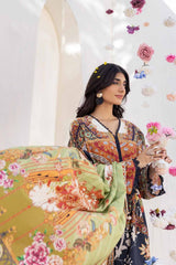 3 Piece Printed Cambric Unstitched Suit with Lawn Dupatta CBN-32016