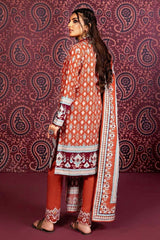 3 Piece Embroidered Printed Khaddar Unstitched Suit K-32024 A