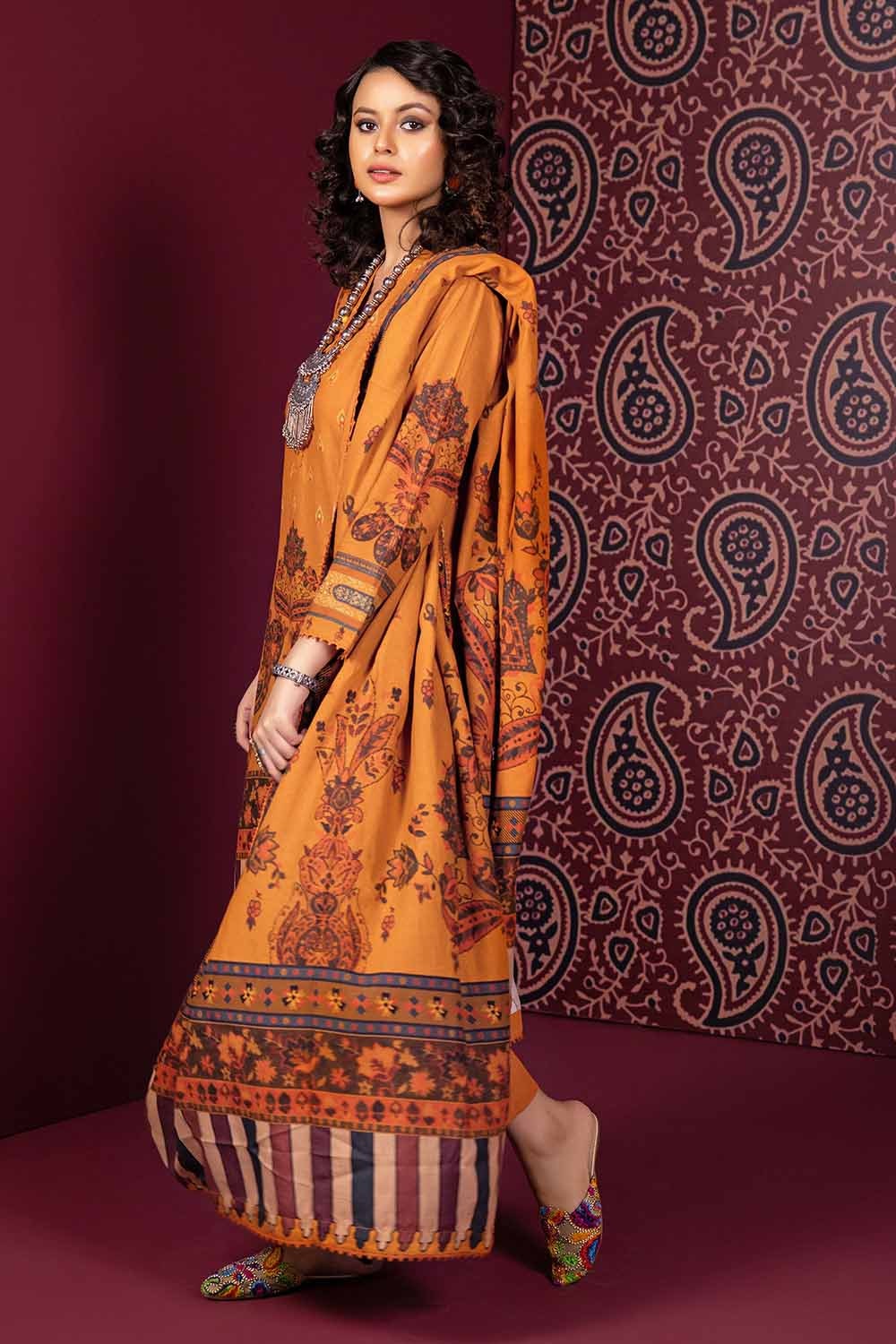 3 Piece Cotton Linen Unstitched Suit
