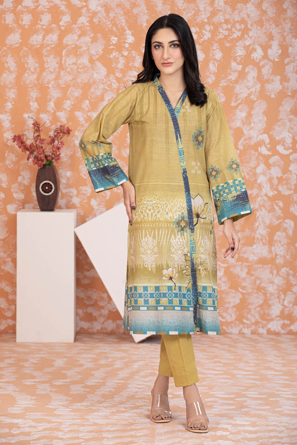 2 Piece Khaddar Unstitched Digital Printed Suit WNST-32046