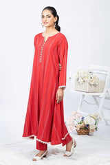 2 Piece Printed Linen Unstitched Shirt with Printed Linen Trouser WNST-32090