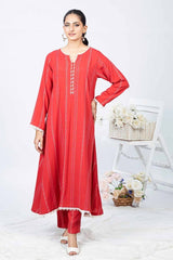 2 Piece Printed Linen Unstitched Shirt with Printed Linen Trouser WNST-32090