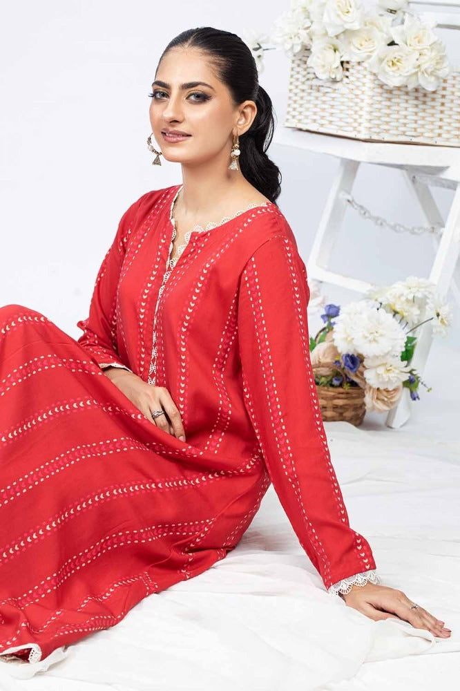 2 Piece Printed Linen Unstitched Shirt with Printed Linen Trouser WNST-32090