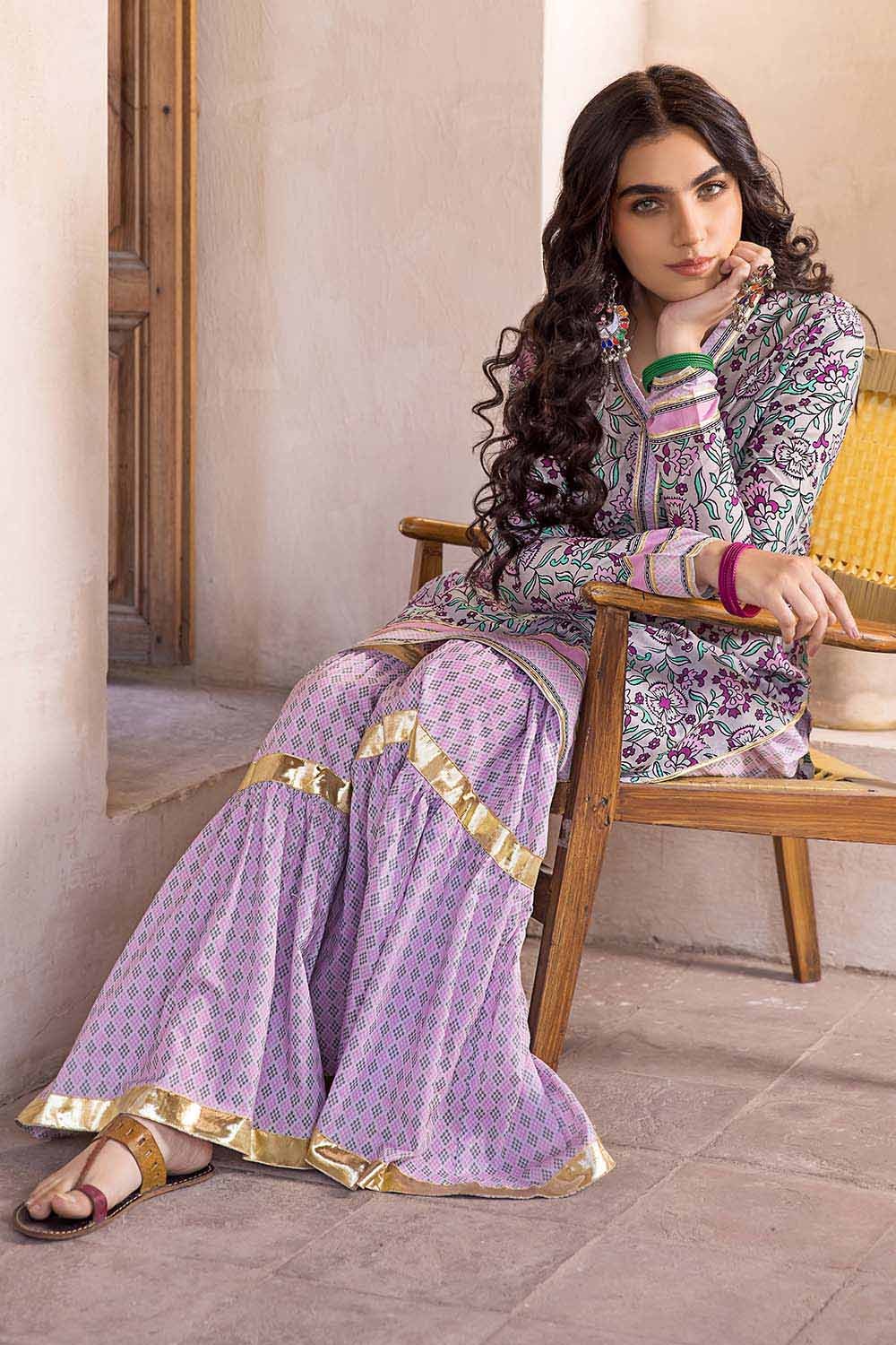 2 Piece Lawn Unstitched Printed Shirt Trousers Suit TL-32027 A
