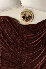 Rum Raisin Embossed Single Ply Fleece Throw