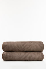 AW22-RUSSET Embossed Single Ply Fleece