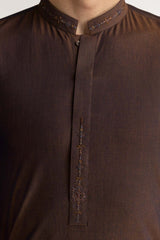 Rust Embroidered Suit SK-E24-015