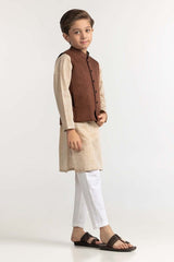 Rust Stylized Waist Coat KWC-PD23-008