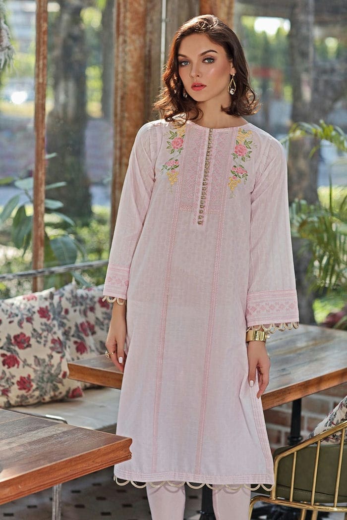 1 Piece Unstitched Embroidered Lawn Shirt SL-784